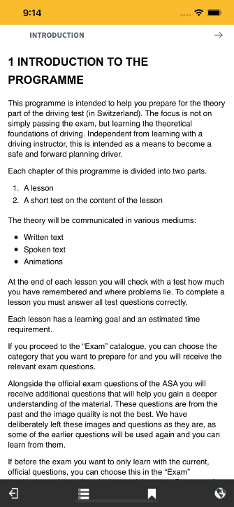 e.driver Swiss Driving Theory Test