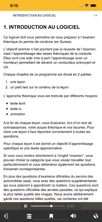 preparation online pour l'examen théorique