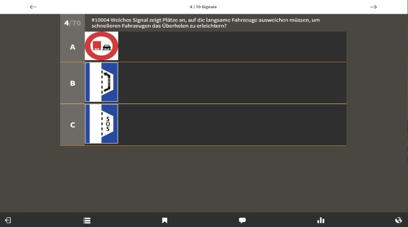 Theorieprüfung: Signale lernen