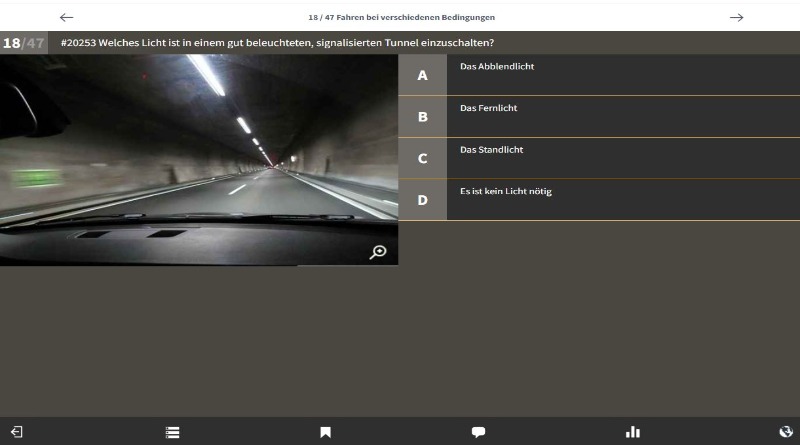 Autofahren im Tunnel