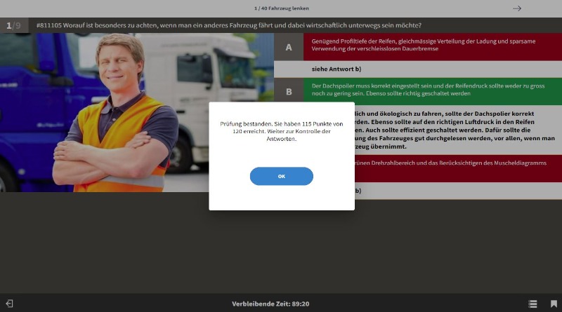 Prüfungsdurchlauf mit automatischer Testauswertung