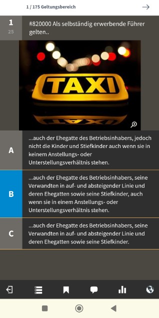 Taxi online lernen