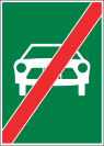 Ende der Autostrasse (nur Schweiz)