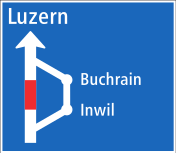 Vorwegweiser für Umleitungen